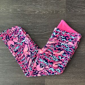 Lilly Pulitzer Cropped Luxletic Leggings Lobster Roll M